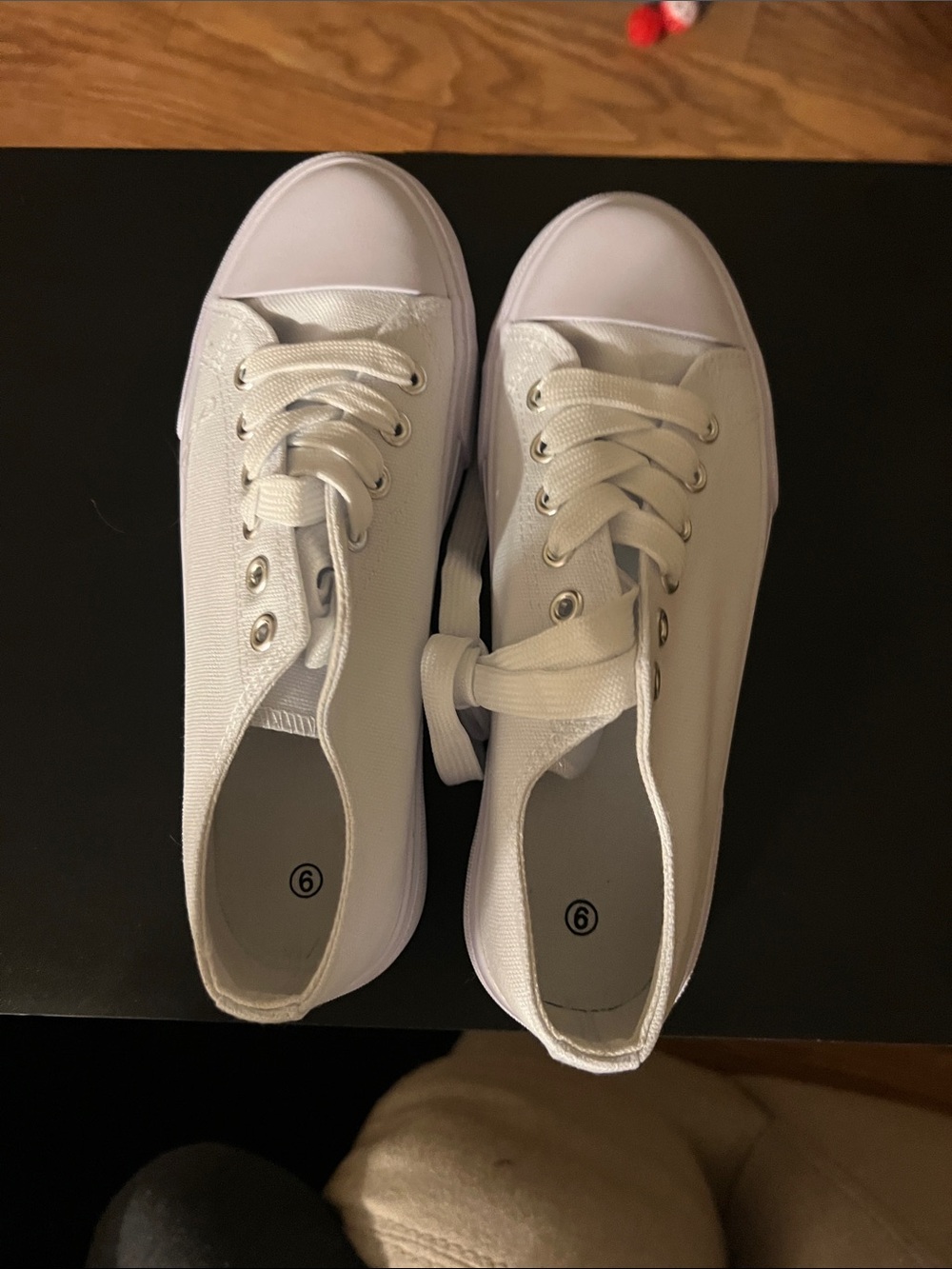 Classic Women's White Canvas Sneakers